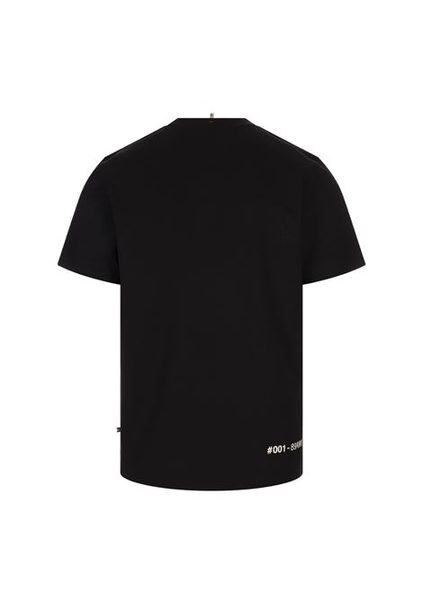 T-Shirt Nera Con Logo e Coordinate MONCLER GRENOBLE | 097-8C00001 89AW1999